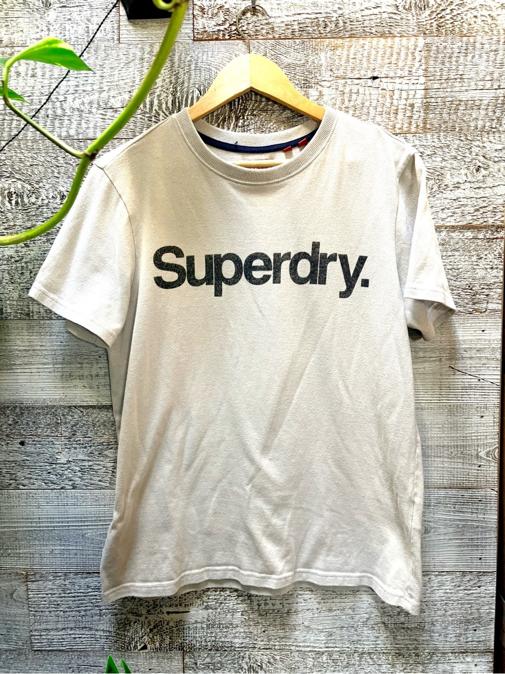 Superdry (Oxford Street) | Men’s Classic Off-White Logo Sample T-Shirt - Medium